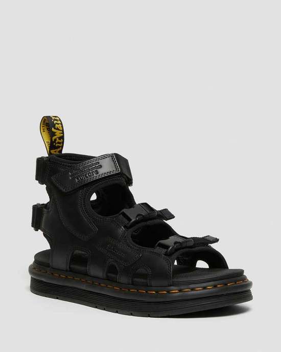 Sandalias Negras Dr. Martens Suicoke Boak Strap Hombre Negros MX-32968